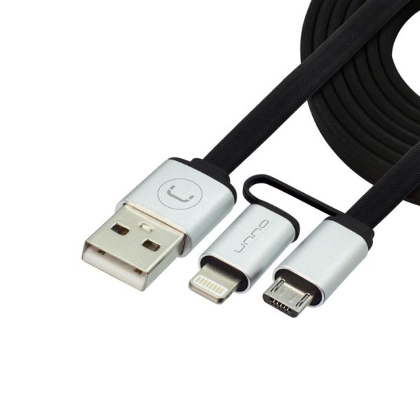 CABLE 2 EN 1 LIGHTNING-MICRO