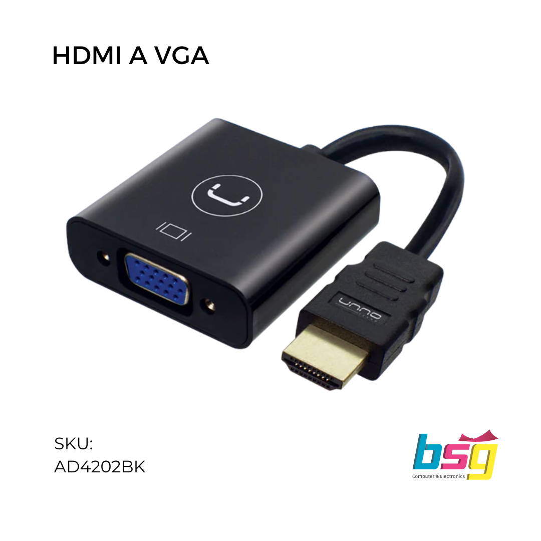 Cable adaptador conversor activo HDMI a VGA 1080p - INNOVARTECH