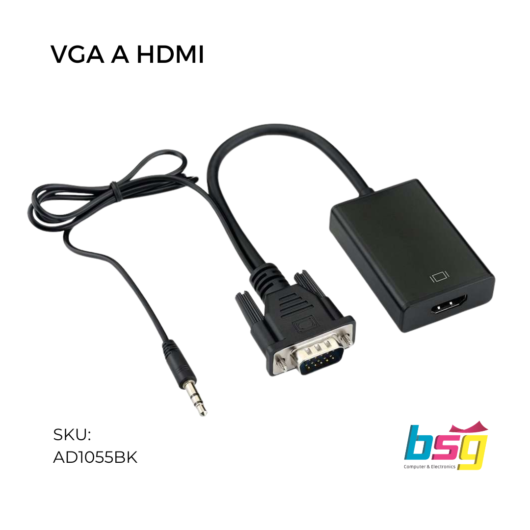 Adaptador Activo de HDMI a VGA – IQ Soluciones Inteligentes