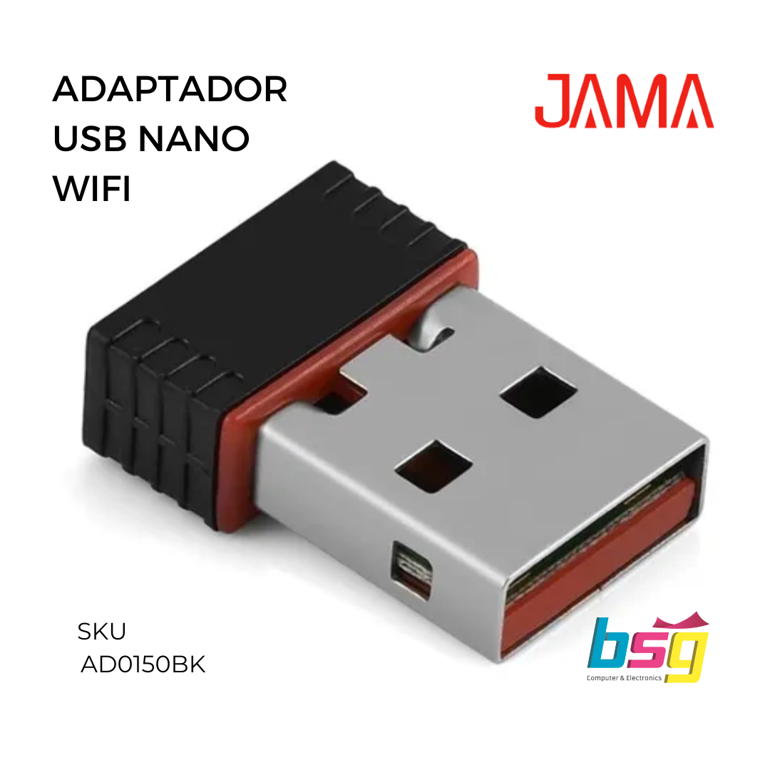 ADAPTADOR USB NANO WIFI JAMATECH – BSG Group, Computers & Electronics