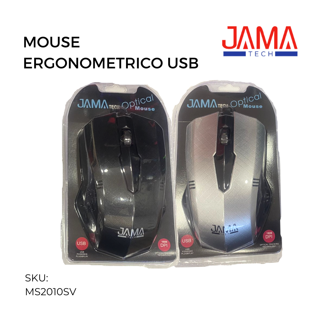 MOUSE ERGONOMETRICO GRIS JAMATECH