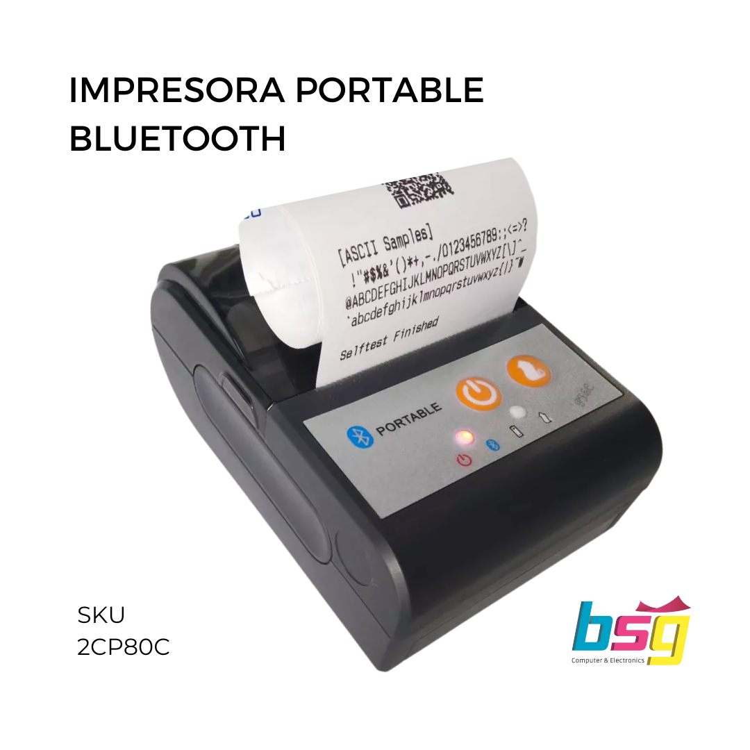 IMPRESORA TERMICA PORTATIL BT 80MM