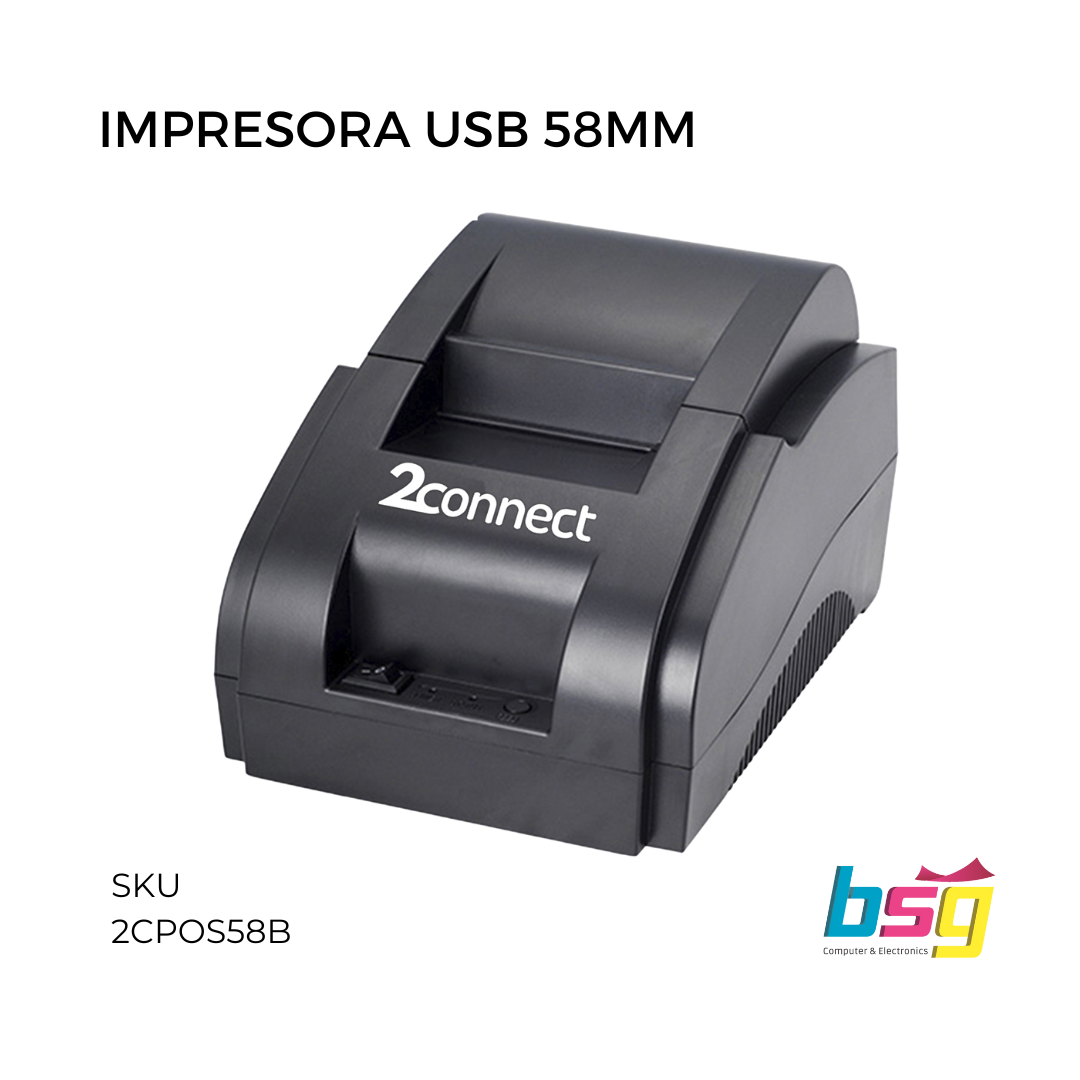 IMPRESORA TERMICA USB 58MM