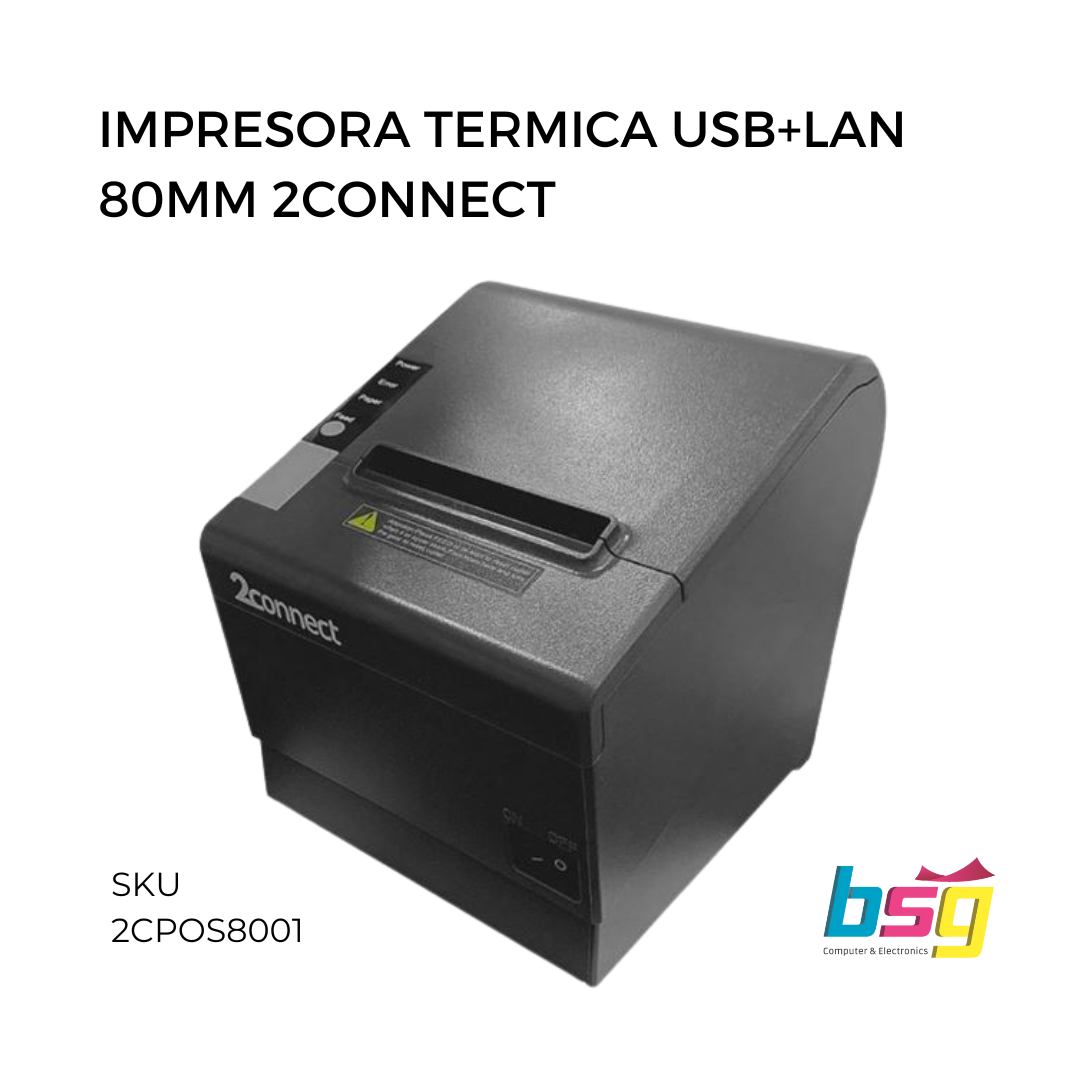 IMPRESORA TERMICA USB+LAN 80MM 2CONNECT