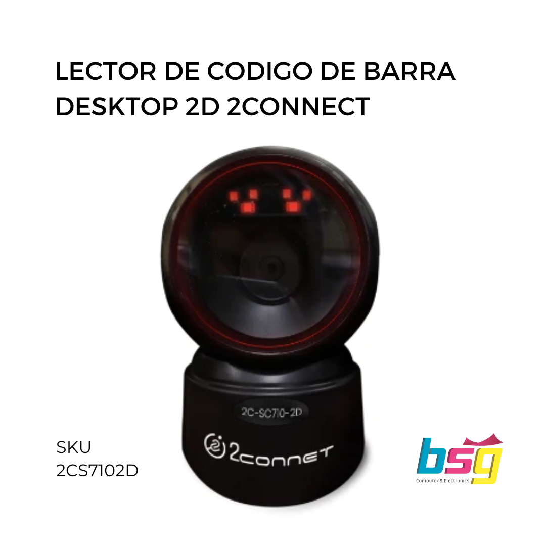 LECTOR DE CODIGO DE BARRAS DESKTOP 2D 2CONNECT