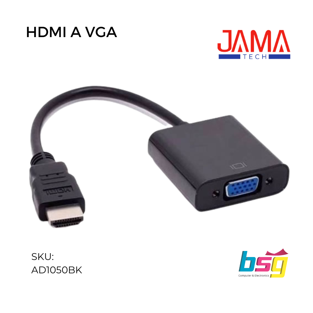 ADAPTADOR HDMI A VGA JAMA-TECH