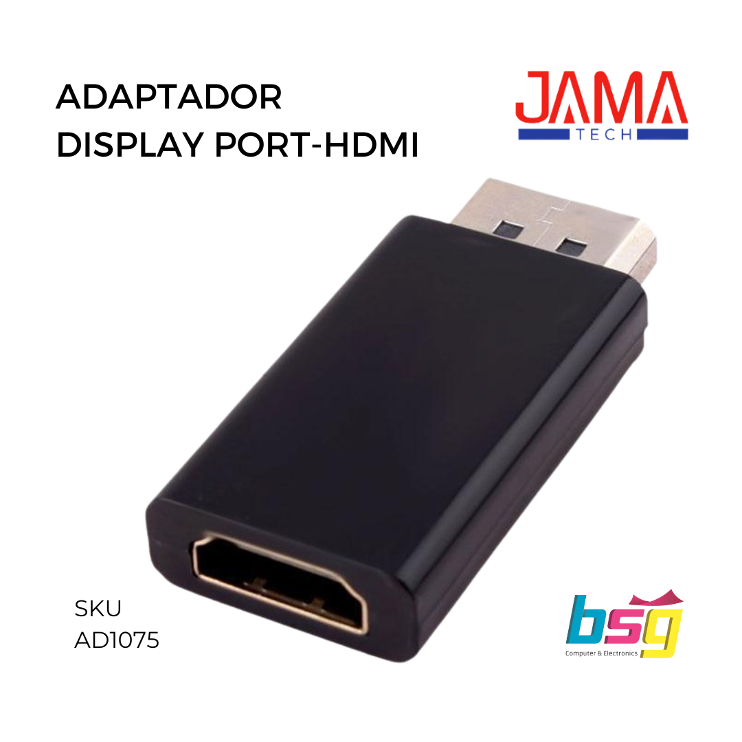 ADAPTADOR DISPLAY PORT A HDMI  JAMA TECH