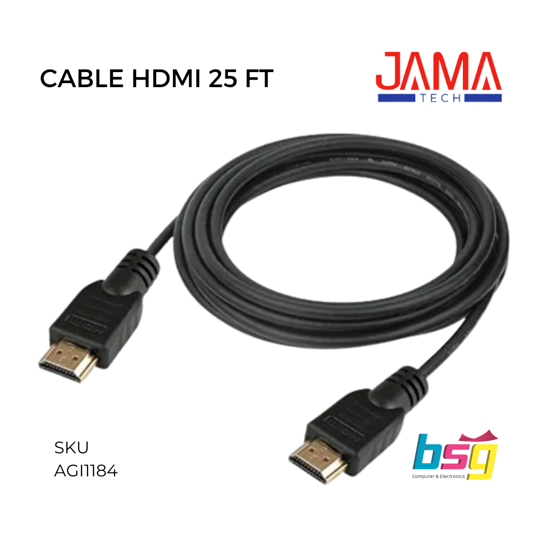 CABLE HDMI 25FT JAMA TECH