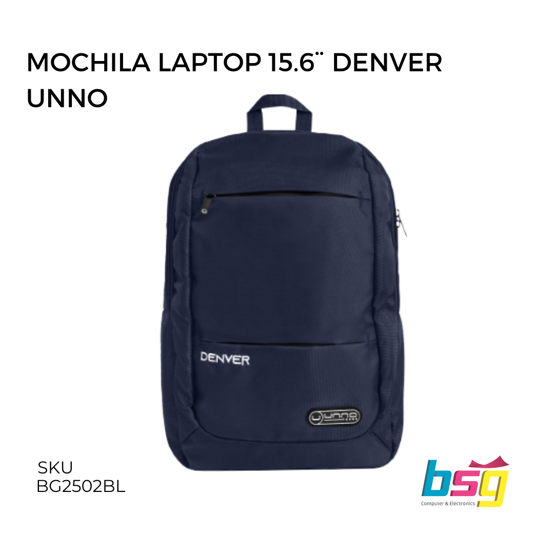 MOCHILA LAPTOP 15.6¨ DENVER AZUL UNNO