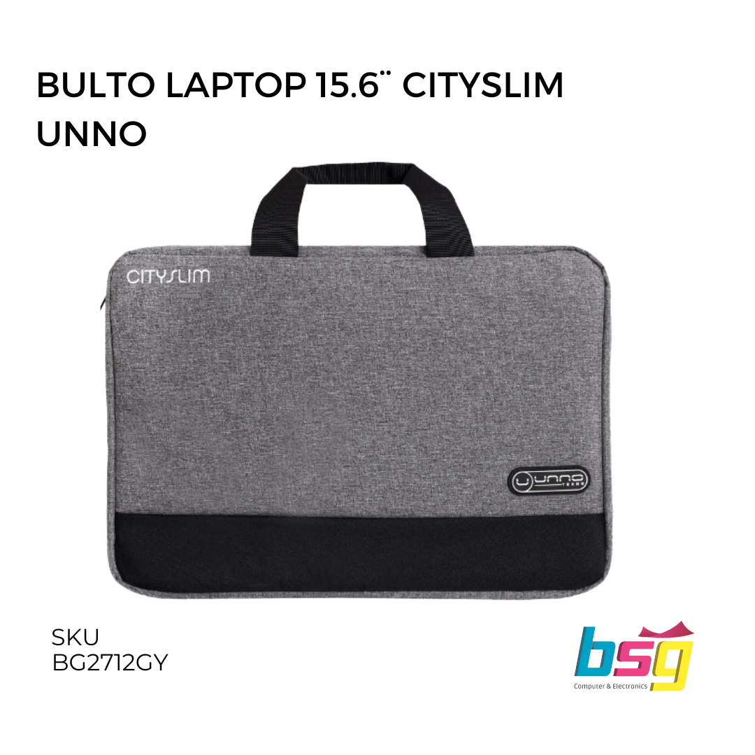 BULTO LAPTOP 15.6¨ CITYSLIM GRIS UNNO