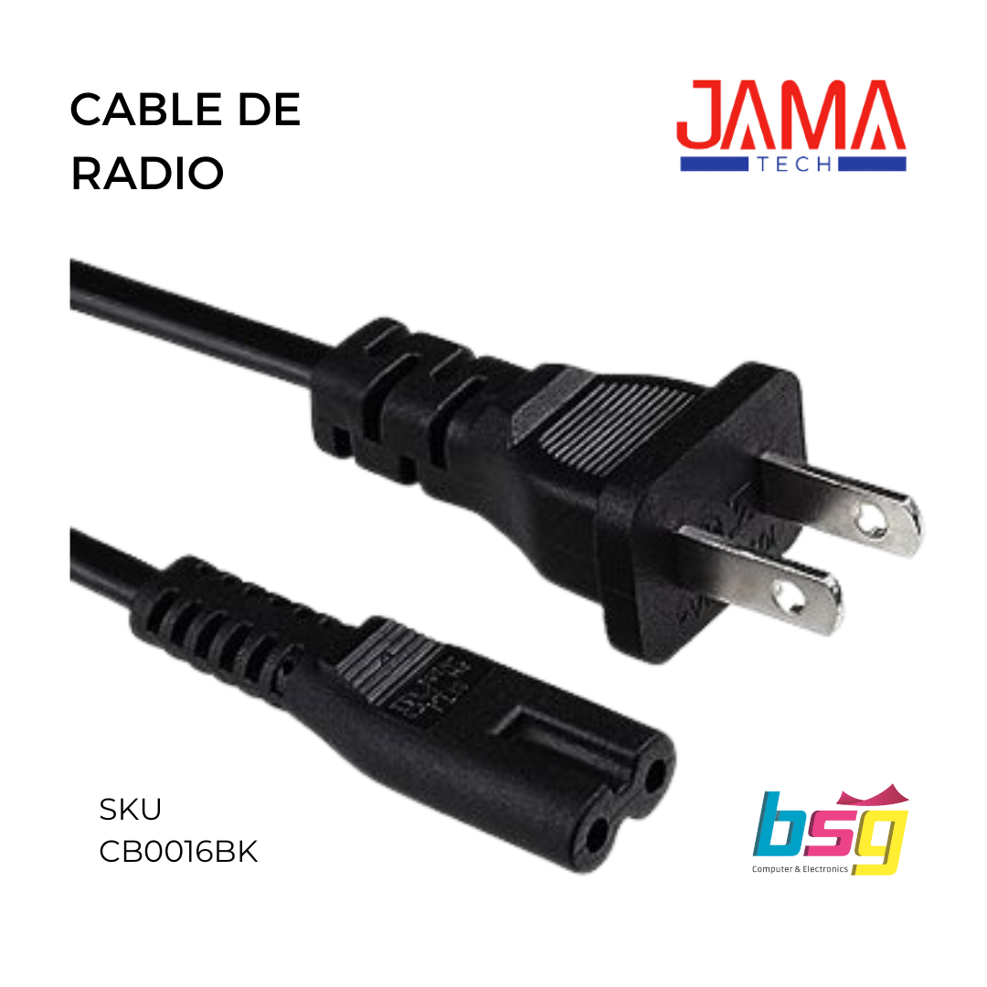 CABLE DE RADIO NEGRO JAMATECH