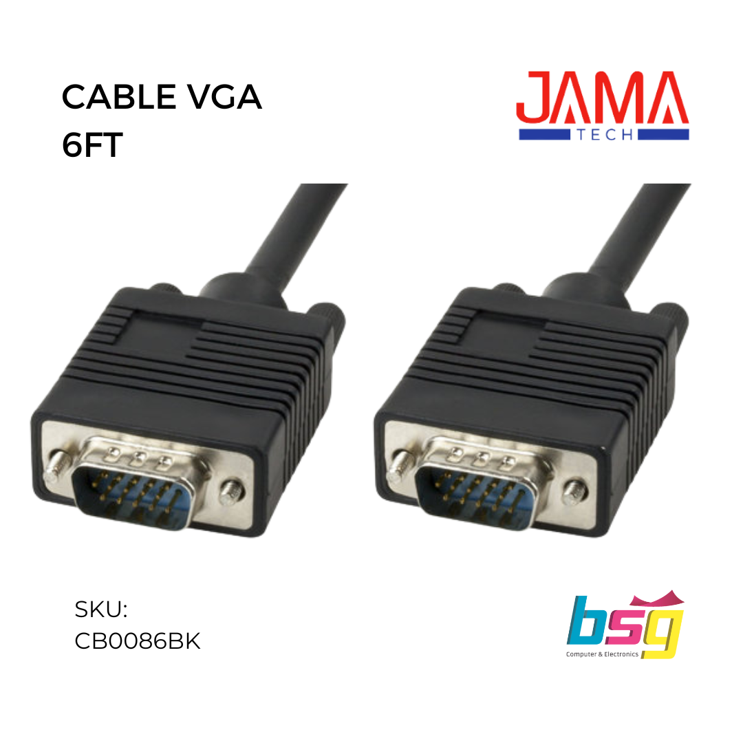 CABLE VGA 6FT JAMA-TECH