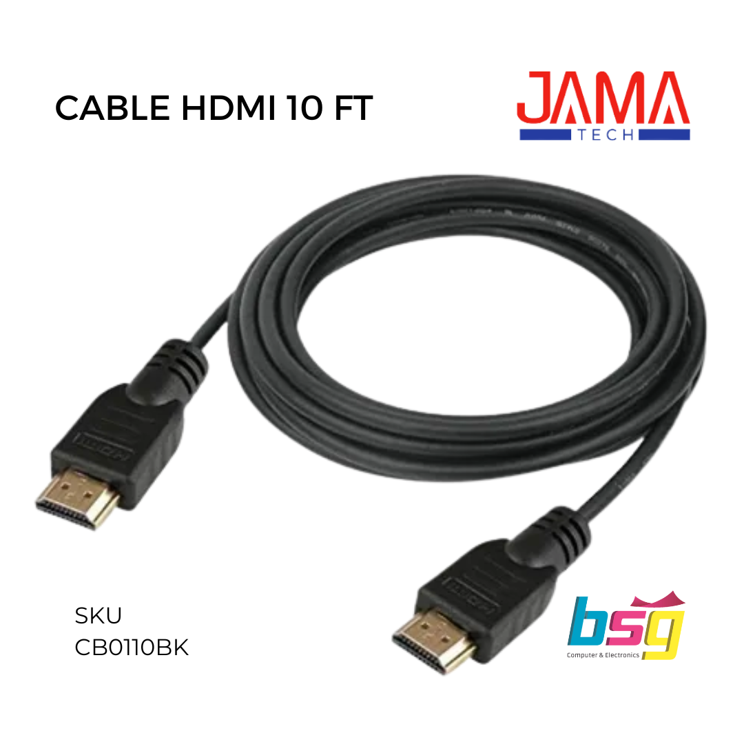 CABLE HDMI 10FT JAMA TECH