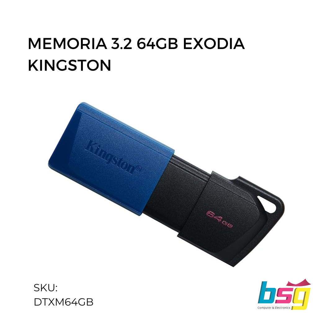 MEMORIA 3.2 64GB EXODIA KINGSTON