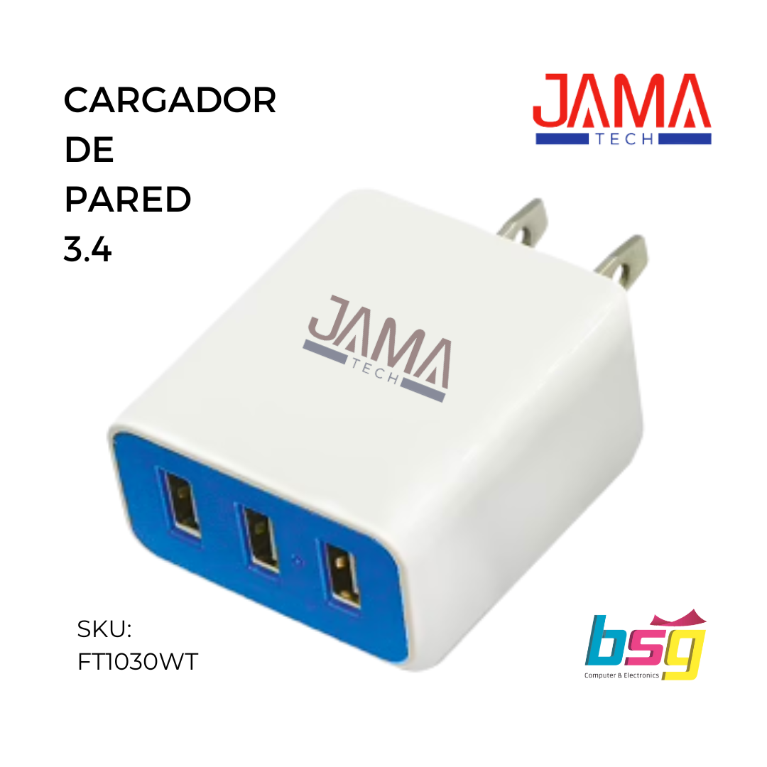 CARGADOR DE PARED 3.4A