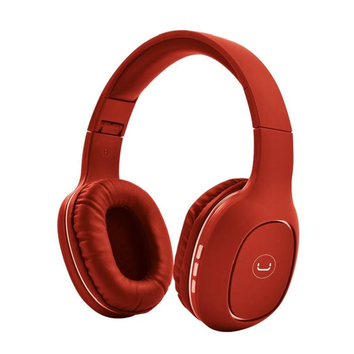 HEADSET BT C/MIC OVALA ROJO