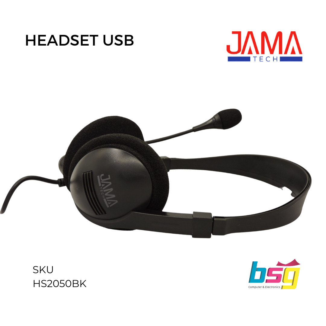 HEADSET USB C/CONTROL DE VOLUMEN JAMA TECH