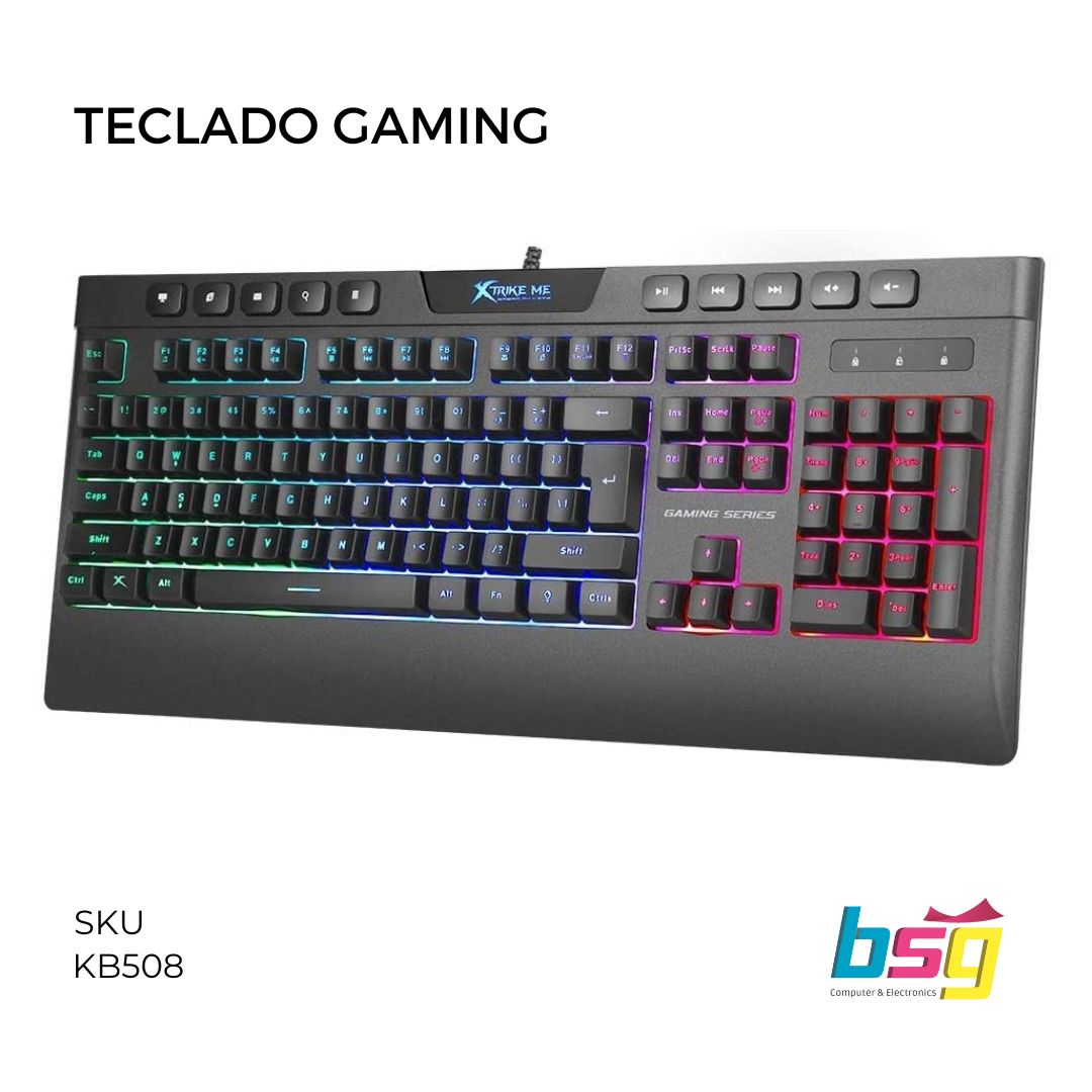 TECLADO GAMING MEMBRANA XTRIKE-ME