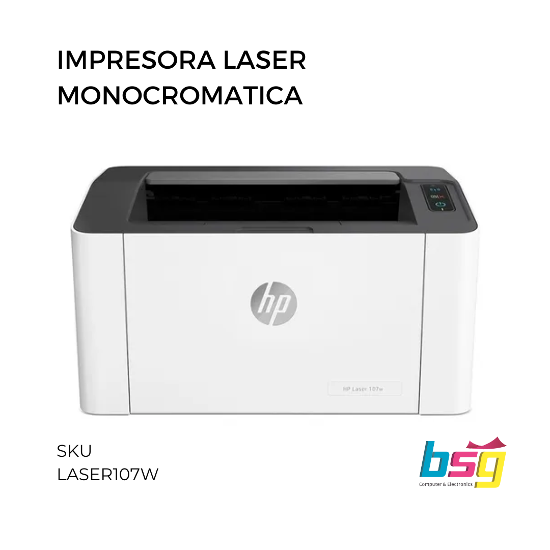 IMPRESORA LASER107W MONOCROMATICA