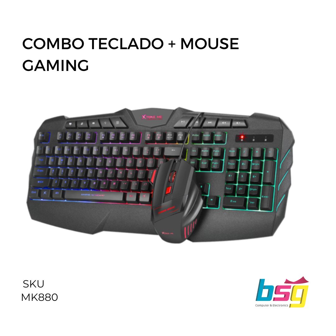 COMBO TECLADO+MOUSE GAMING XTRIKE-ME