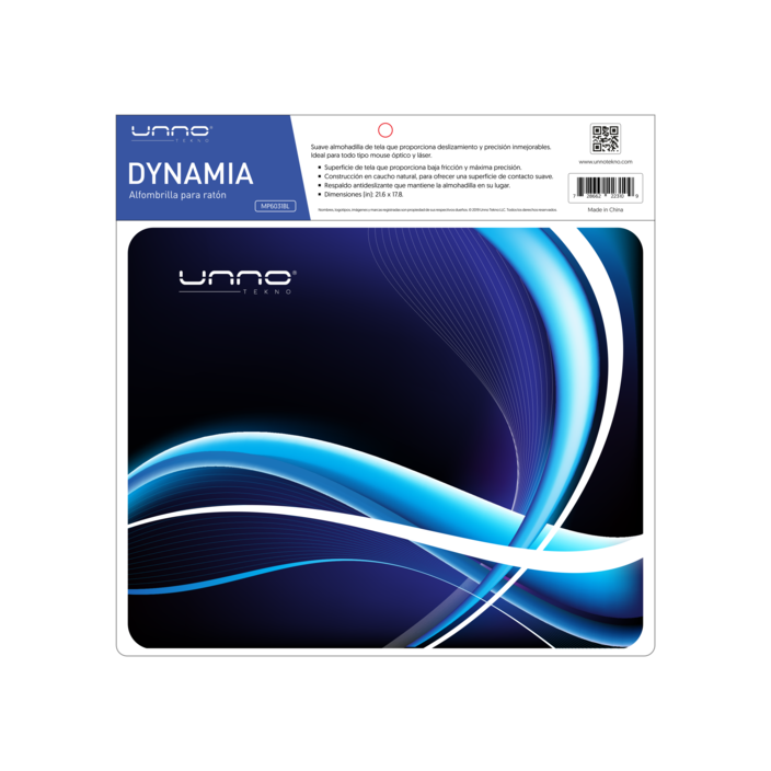 MOUSE PAD DYNAMIA AZUL UNNO