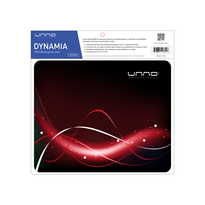 MOUSE PAD DYNAMIA ROJO UNNO