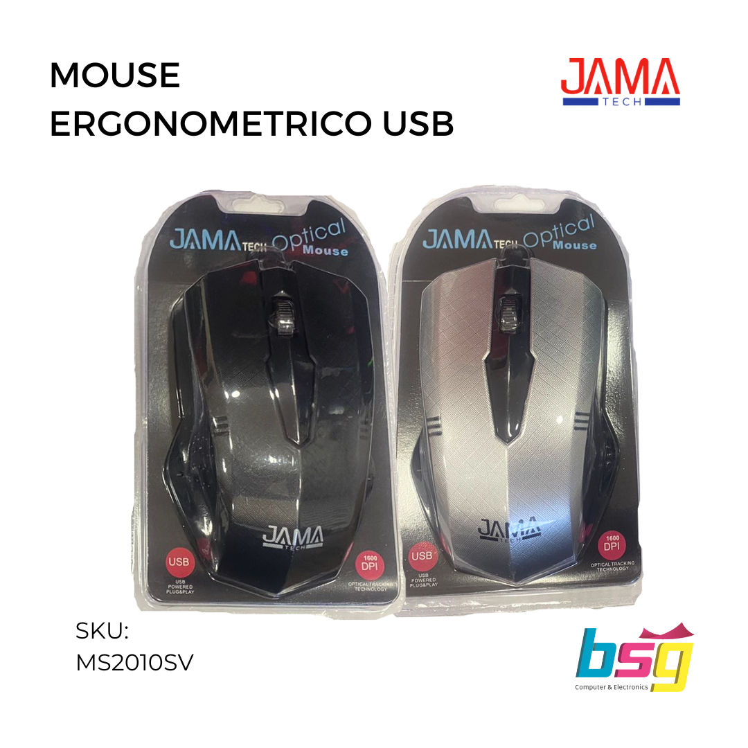 MOUSE ERGONOMETRICO USB JAMATECH