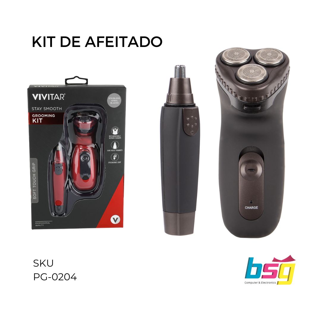 KIT DE AFEITADO 2 PIEZAS VIVITAR