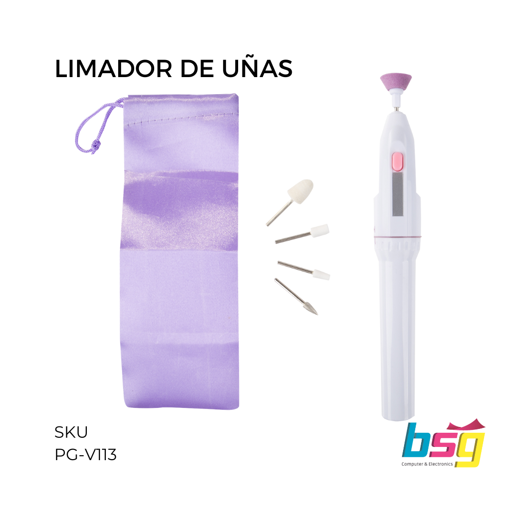 SET PORTATIL LIMADOR DE UÑAS 5 PIEZAS