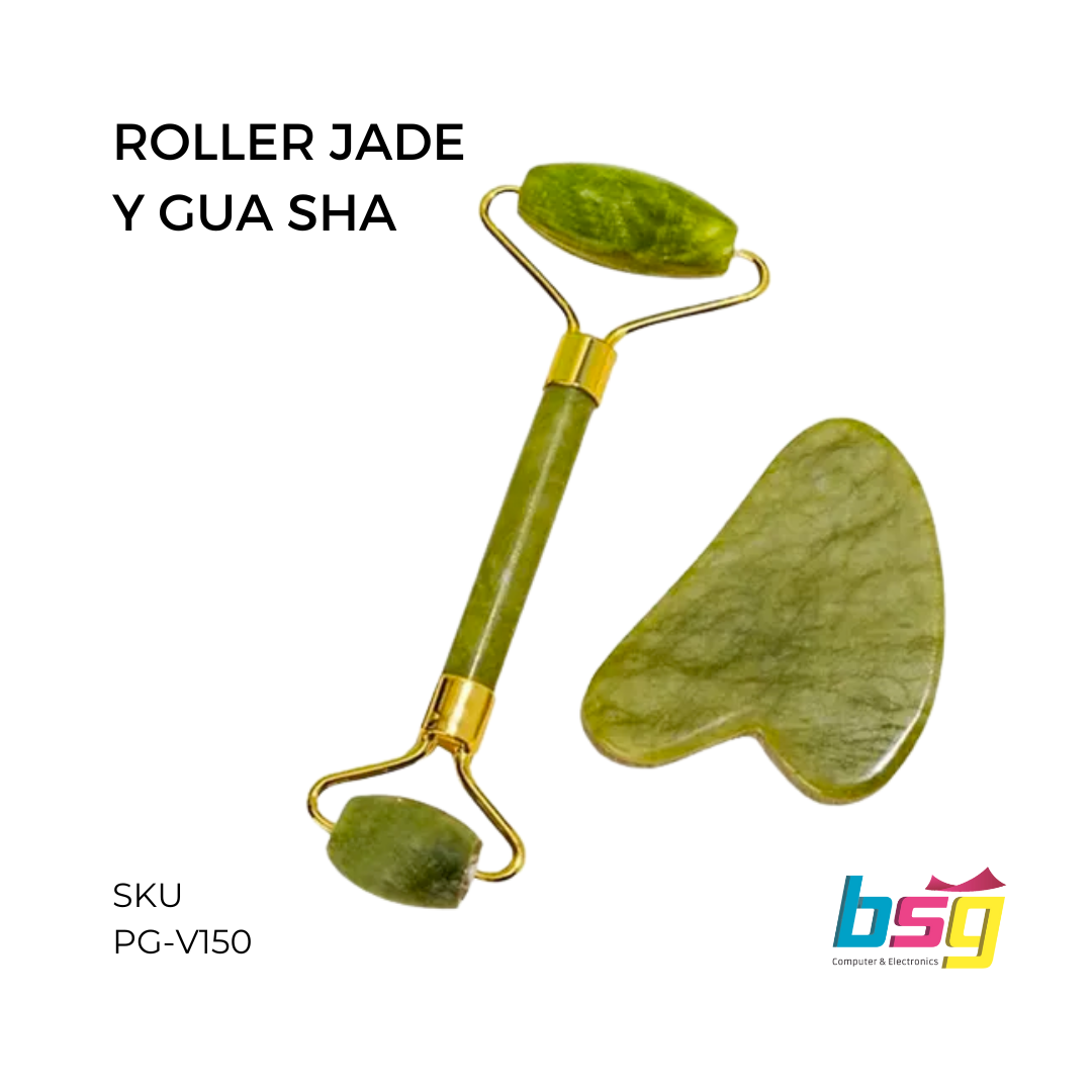 JADE FACE MASSAGE ROLLER & GUA SHA VIVITAR