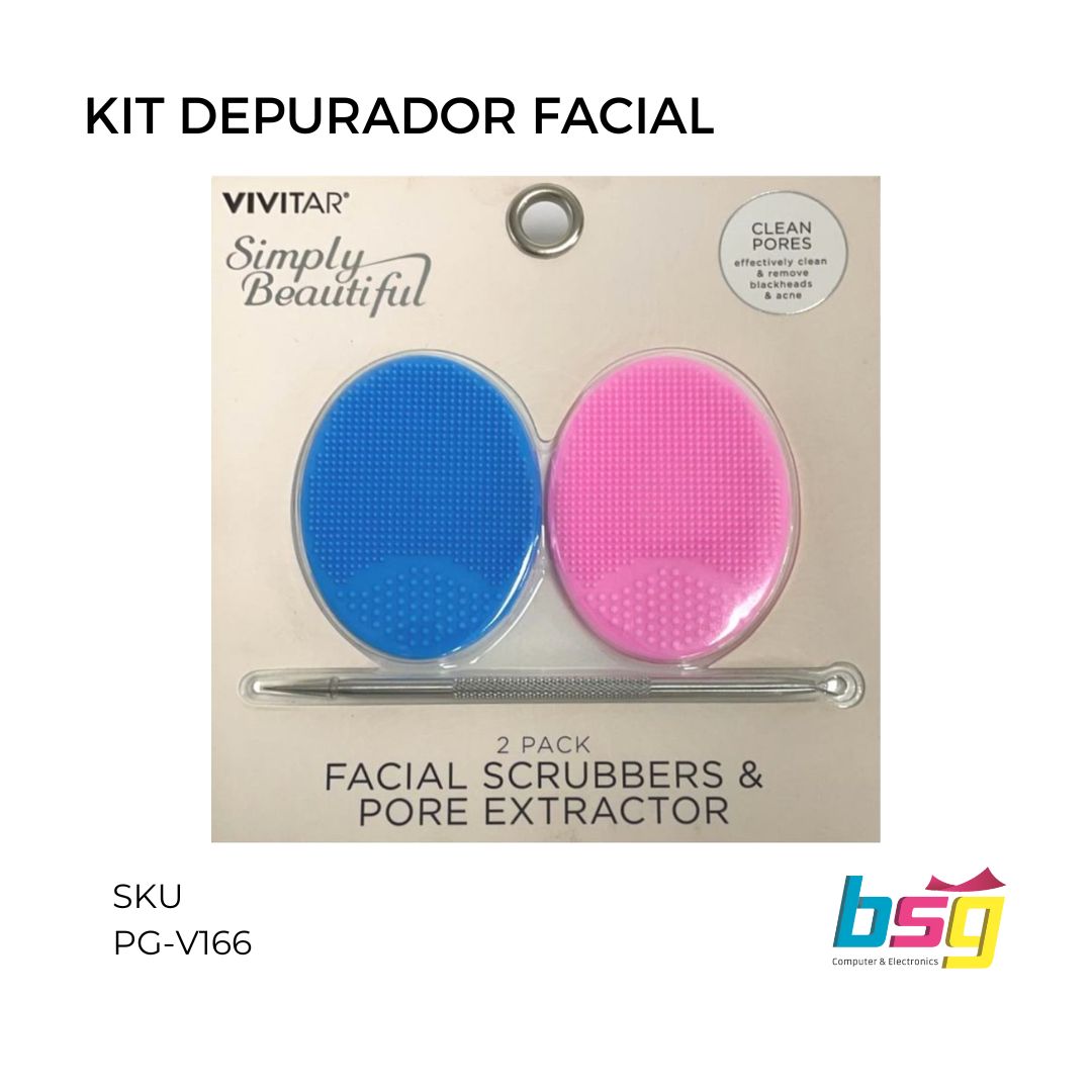 KIT FACIAL DEPURADOR Y EXTRACTOR DE POROS VIVITAR