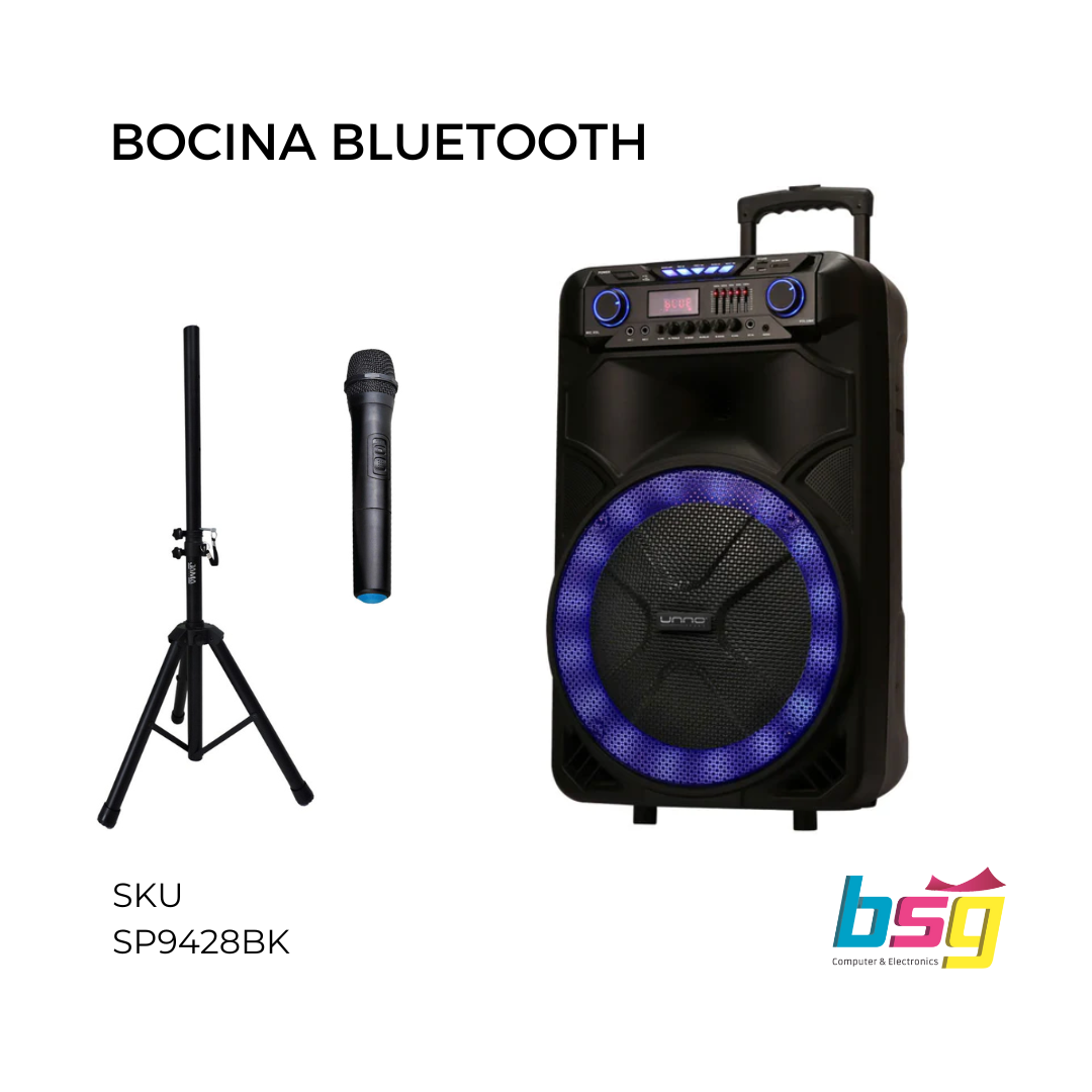 BOCINA PORTATIL 15"" SOUNDWAVE 25 PRO UNN0