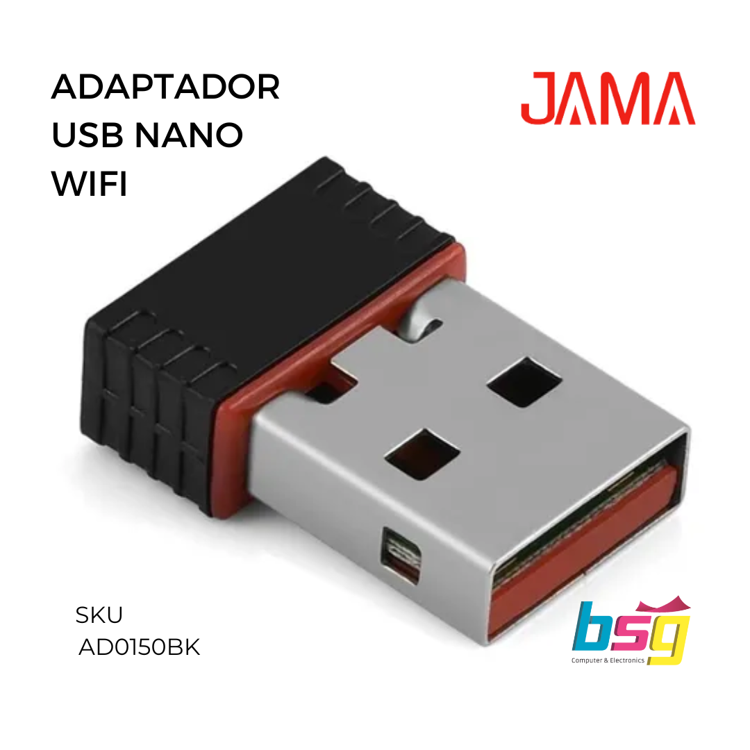 ADAPTADOR USB NANO WIFI JAMATECH